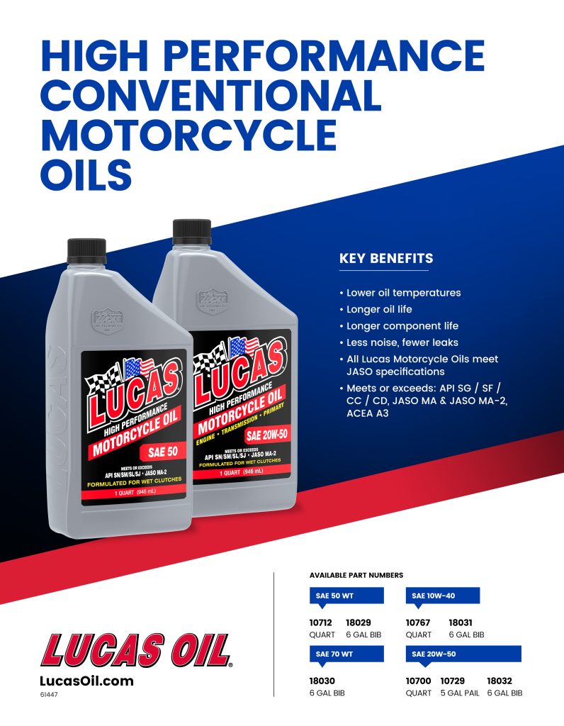 High Performance Conventional Motorcycle Oils
