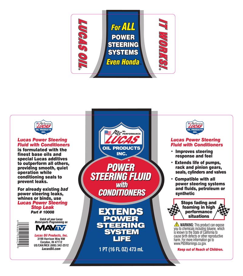 Power Steering Fluid w Conditioner - 16oz (Label)