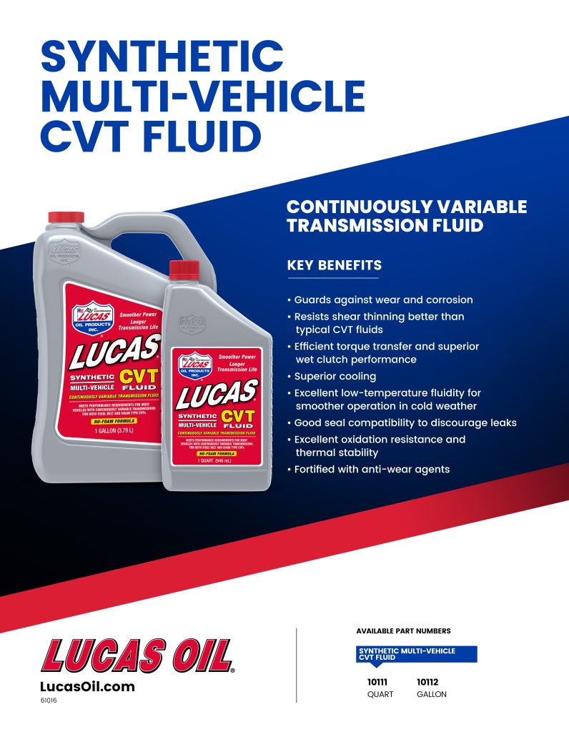 Synthetic Multi-Vehicle CVT Fluid Flyer